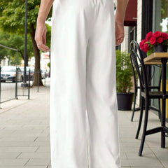 Men Mid-Rise Straight Fit Korean Trousers