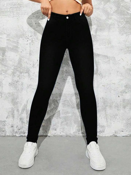 Women Black High-Rise Slim-Fit Skinny Jeans