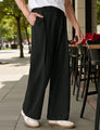 Men Black Mid-Rise Straight Fit Korean Trousers