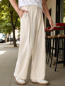 Men Light beige Mid-Rise Straight Fit Korean Trousers