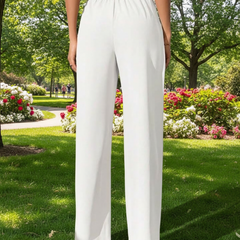 Off-White High-Rise Straight-Fit Trousers