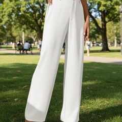 Off-White High-Rise Straight-Fit Trousers