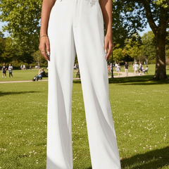 Off-White High-Rise Straight-Fit Trousers