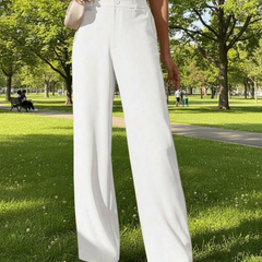 Off-White High-Rise Straight-Fit Trousers