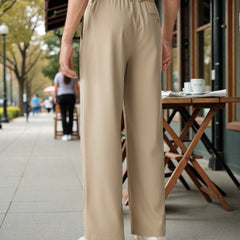 Men Mid-Rise Straight Fit Korean Trousers