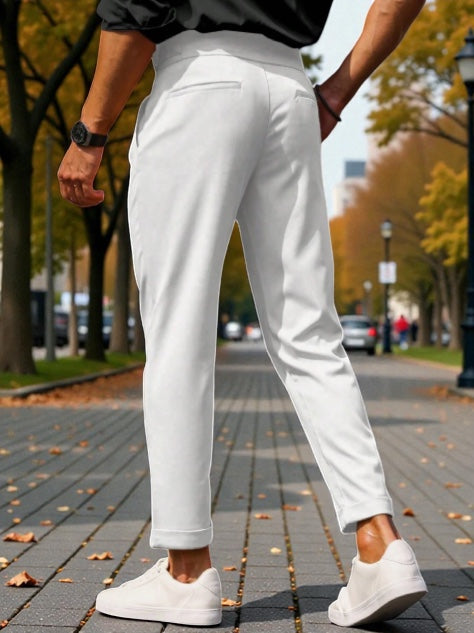 Men Mid-Rise Slim Fit Gurkha Italian Pants