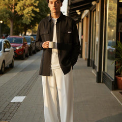 Men Mid-Rise Straight Fit Korean Trousers