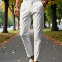 Men Mid-Rise Slim Fit Gurkha Italian Pants